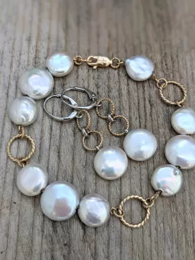 14K Gold Nauti Pearls Bracelet