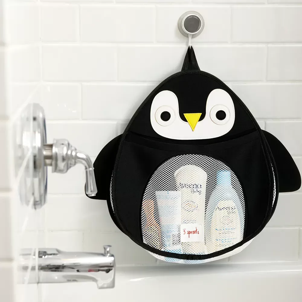 3 Sprouts Bath Storage - Penguin