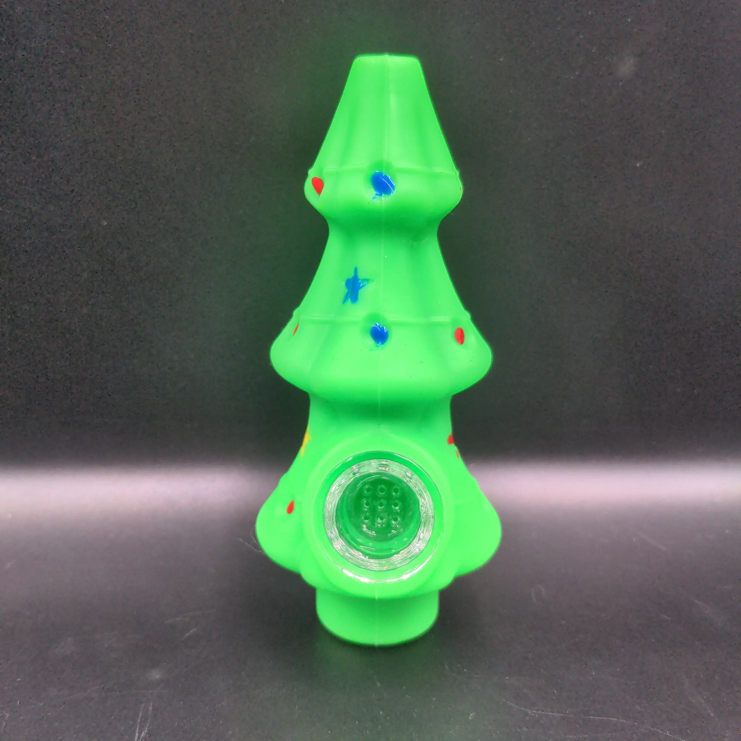 5 Christmas Tree Silicone Hand Pipe