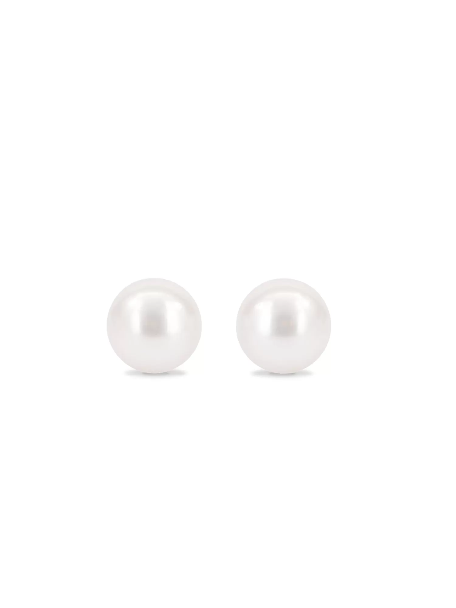 8Mm White Freshwater Pearl 925 Silver Stud Earrings