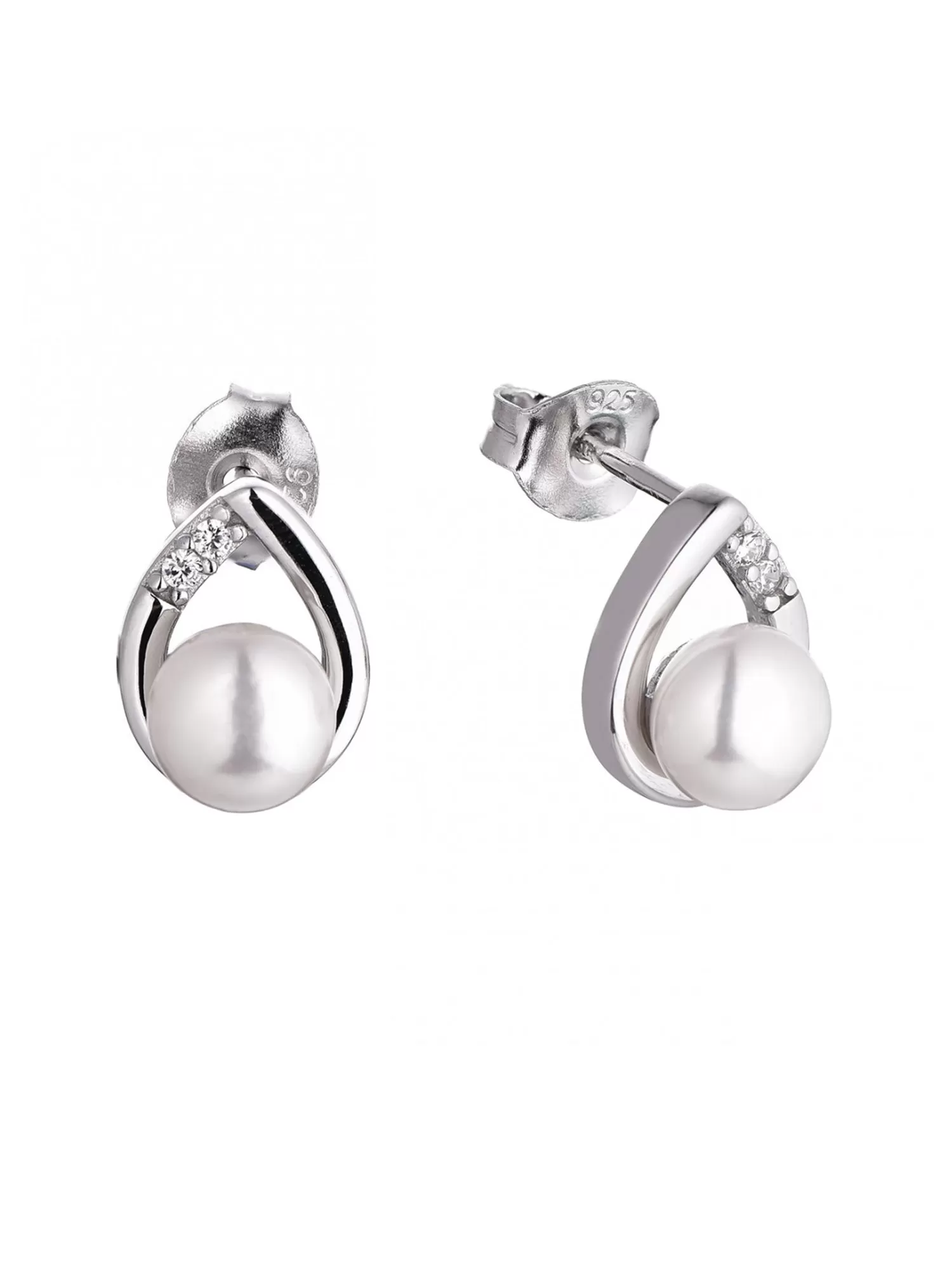 925 Sterling Silver Pearl Small Stud Earrings For Her