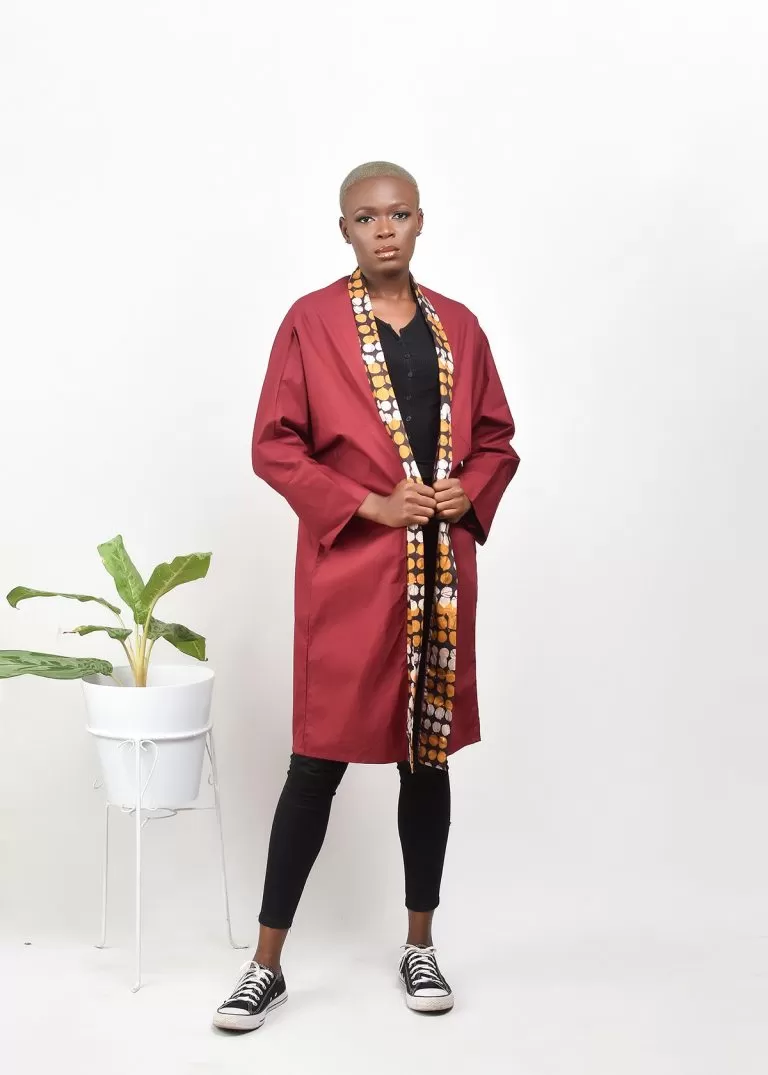 Aimas Awewe kimono with Gele woman image