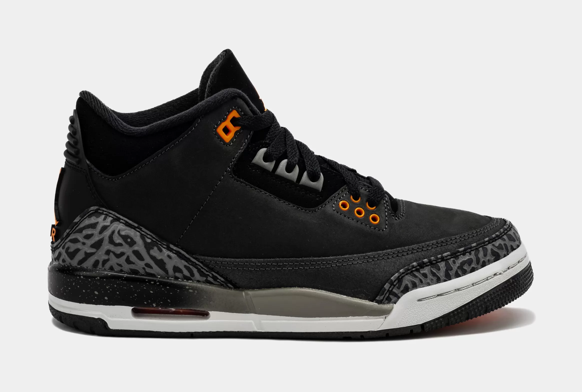 Air Jordan 3 Retro Fear Pack Grade School Lifestyle Shoes (Night Stadium/Total Orange)