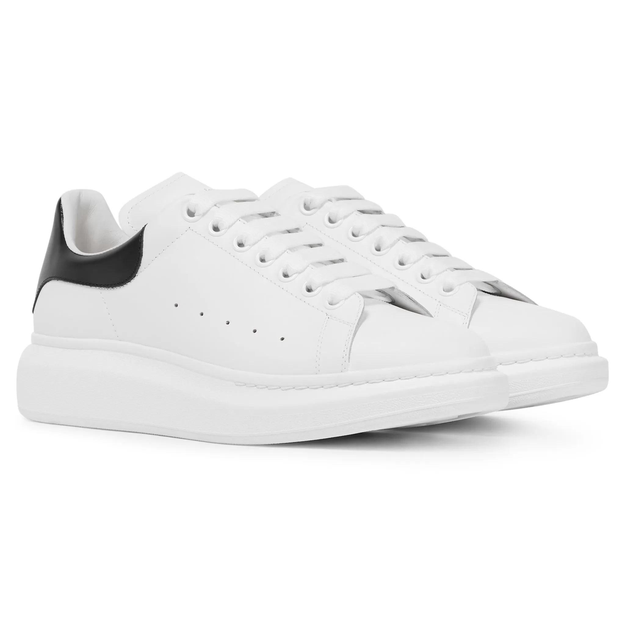 Alexander Mcqueen Raised Sole White Black Sneaker