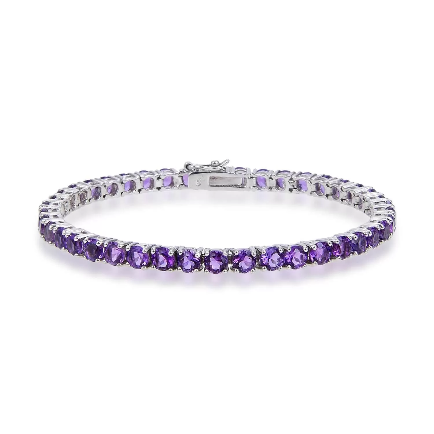 Amethyst Round Tennis Bracelet