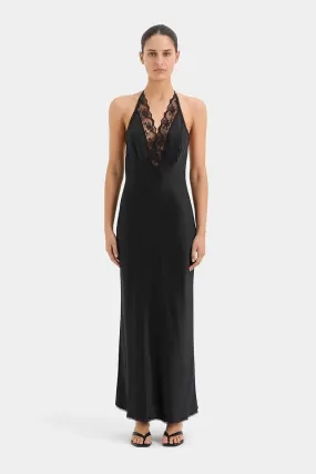 ARIES HALTER GOWN-BLACK