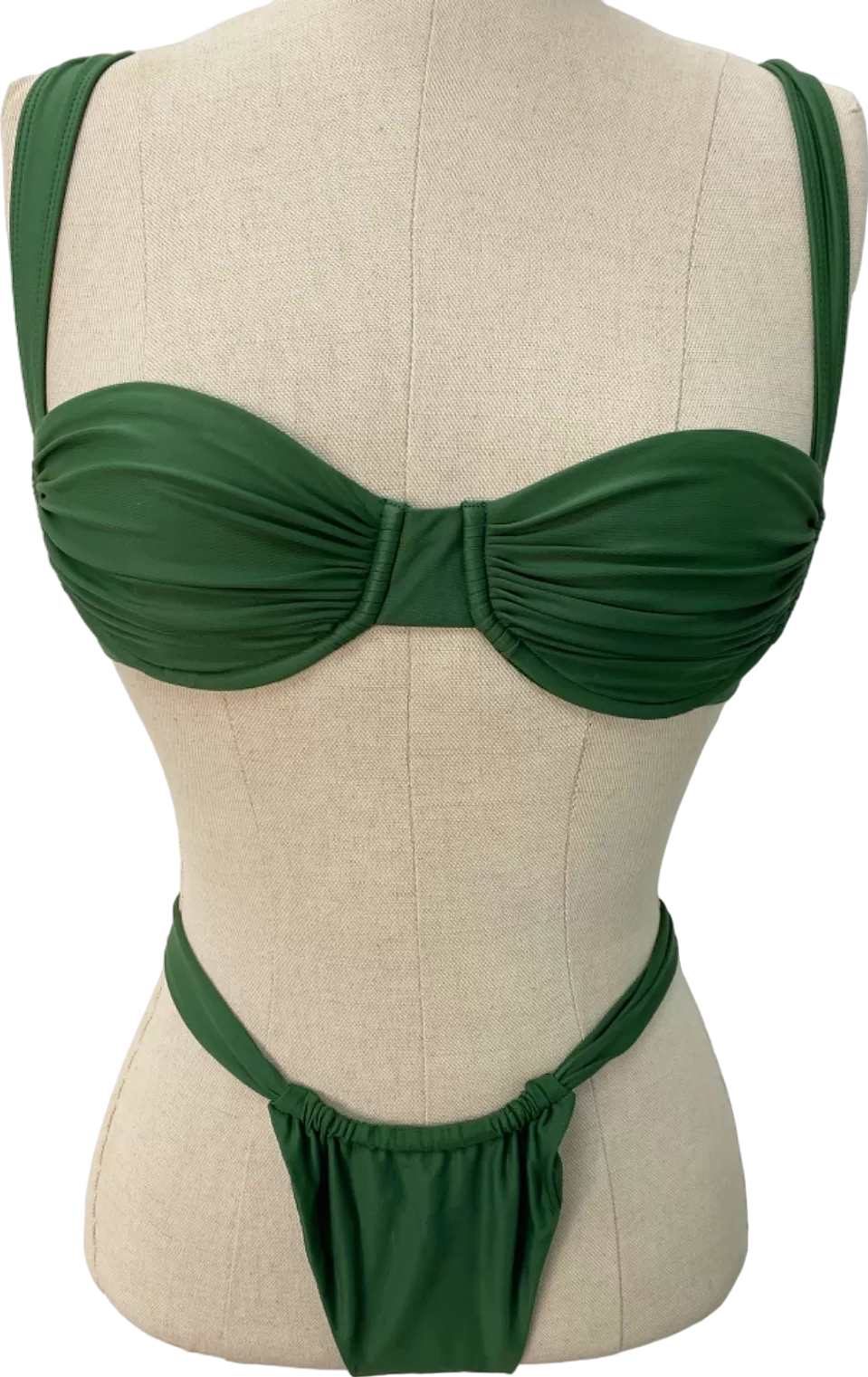 Belle The Label Green Bikini Set XS UK 6