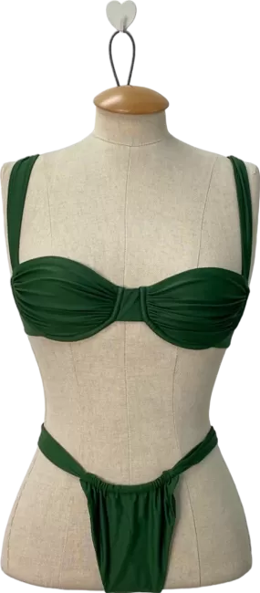 Belle The Label Green Bikini Set XS UK 6