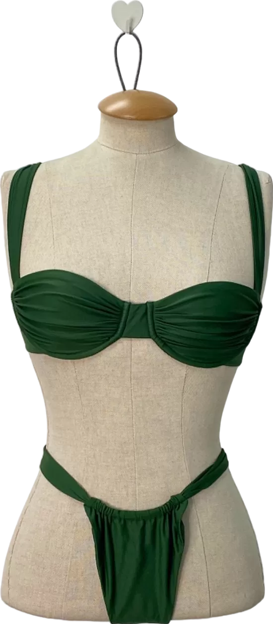 Belle The Label Green Bikini Set XS UK 6