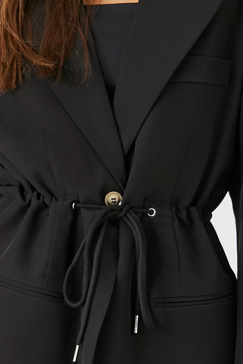 Belted Single-Breasted Blazer