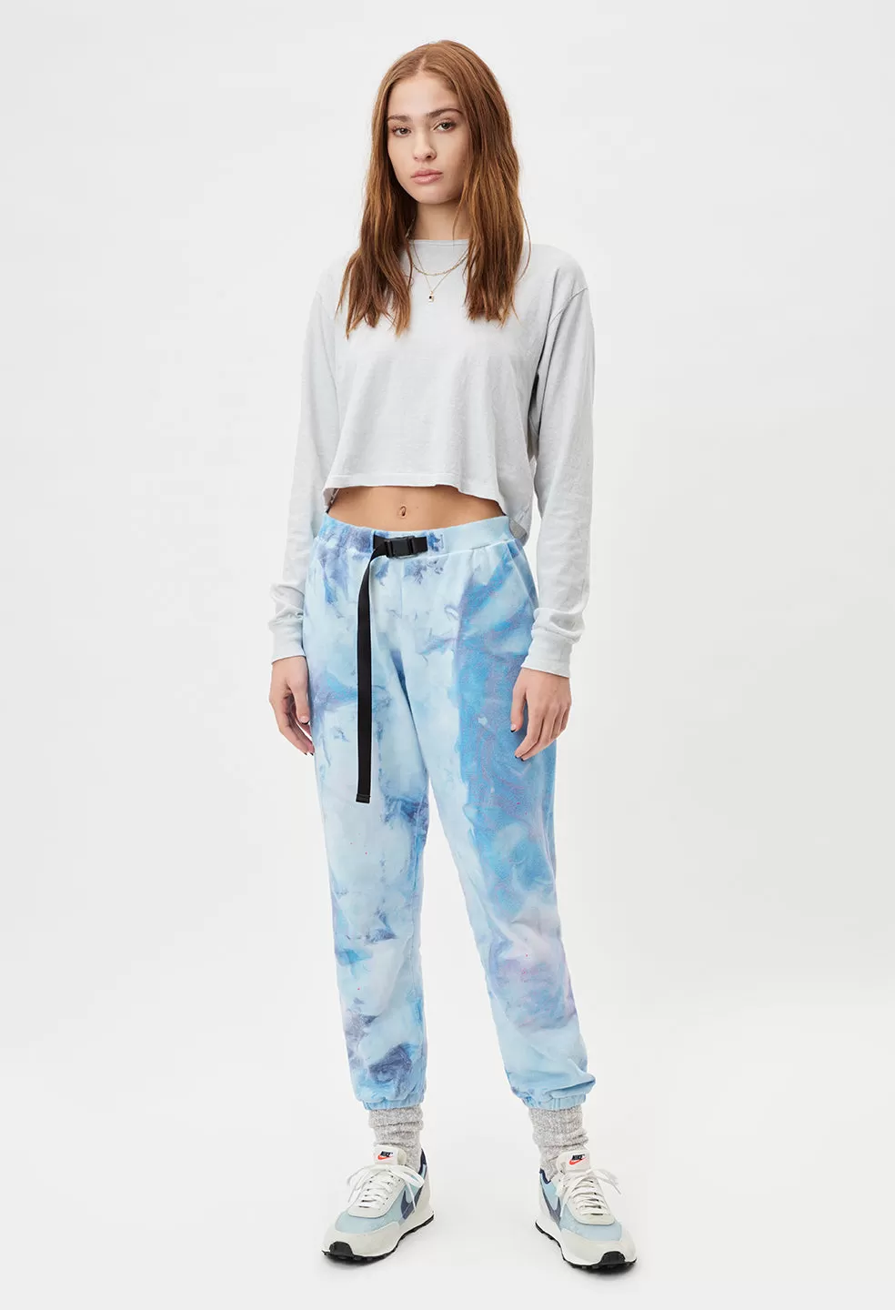 Belted Sweatpants / Vapor Dye