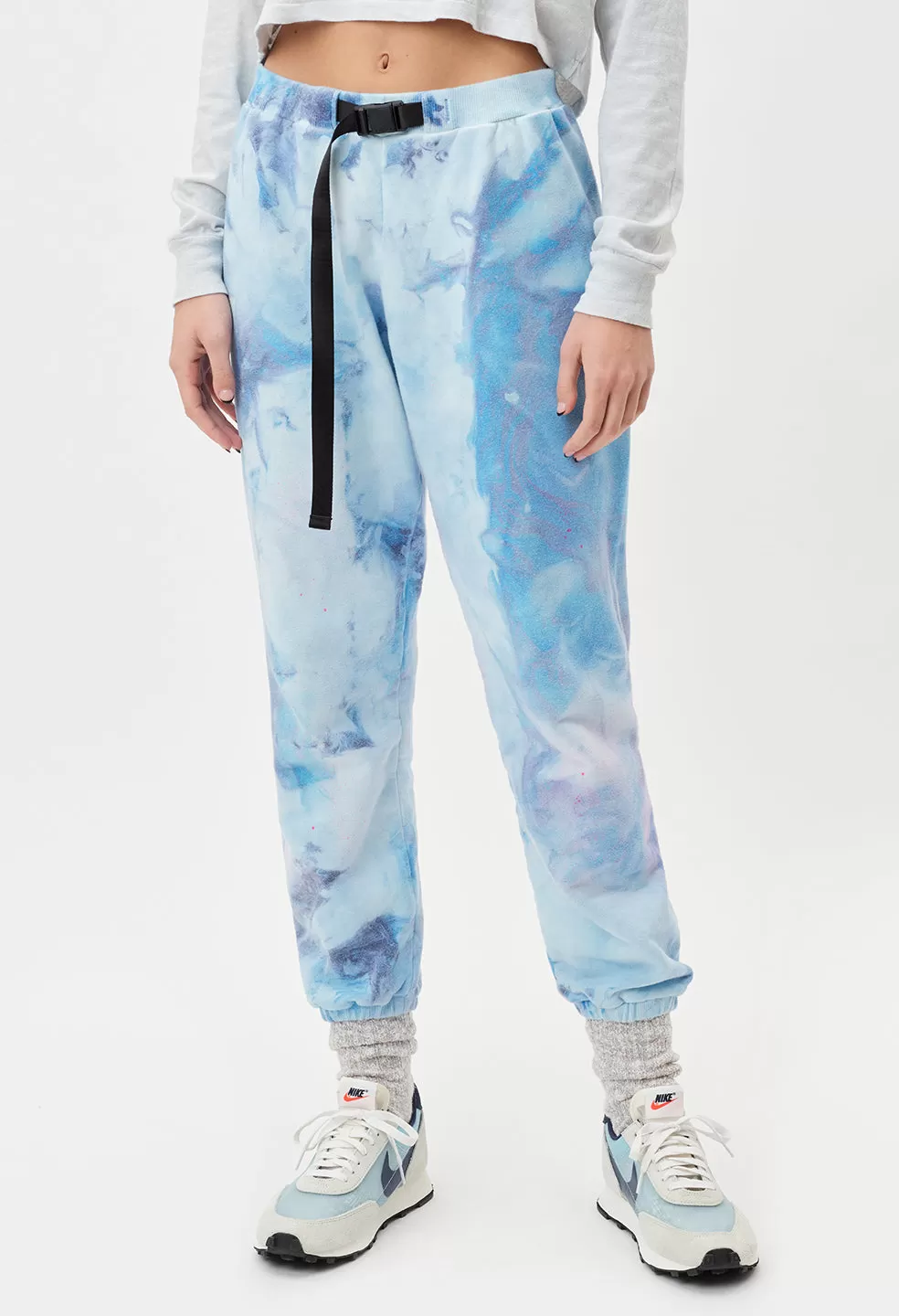 Belted Sweatpants / Vapor Dye