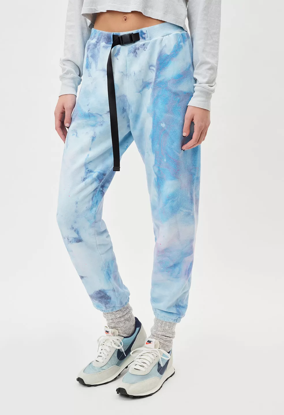 Belted Sweatpants / Vapor Dye