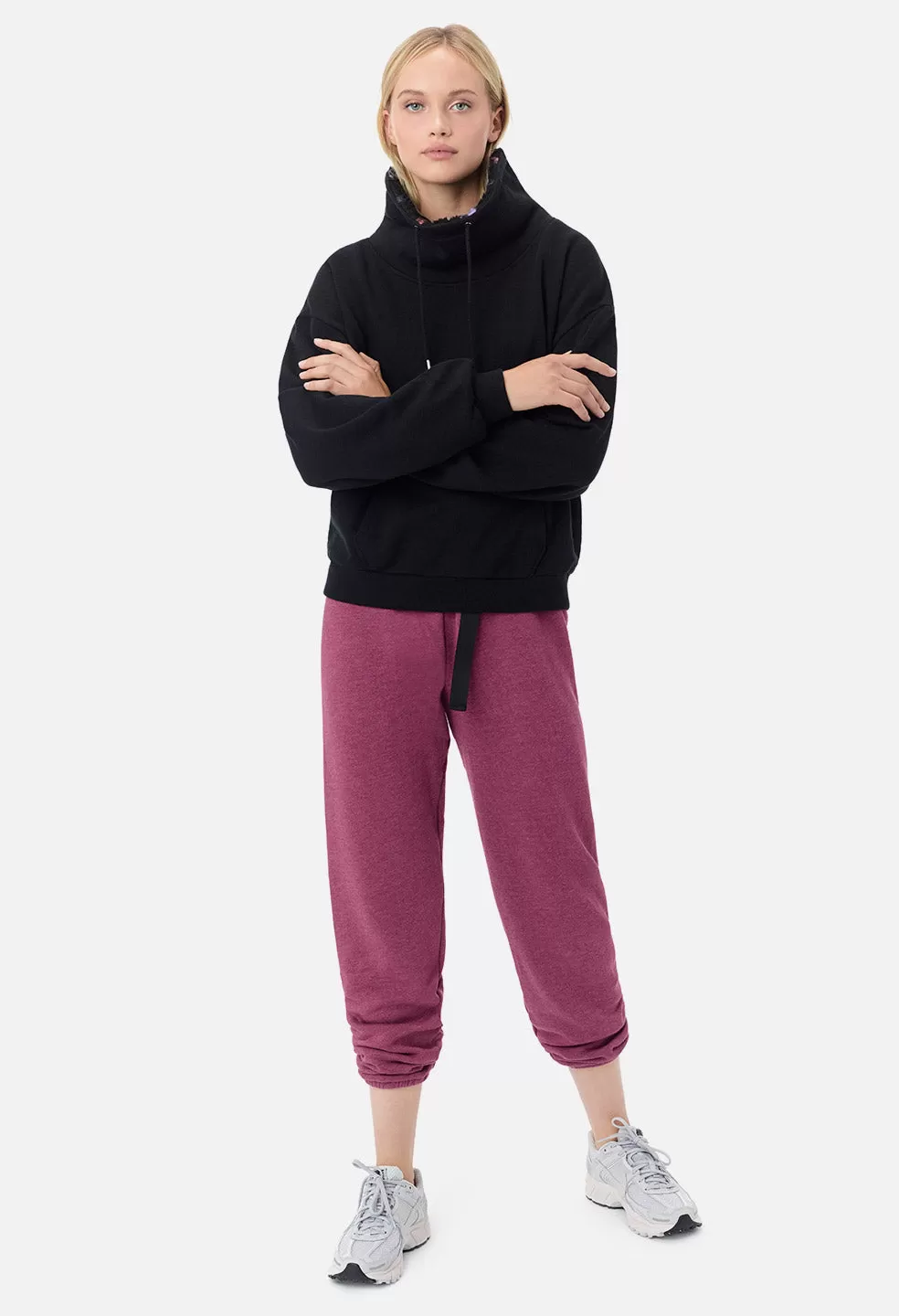 Belted Vintage Fleece Sweatpants / Lambrusco