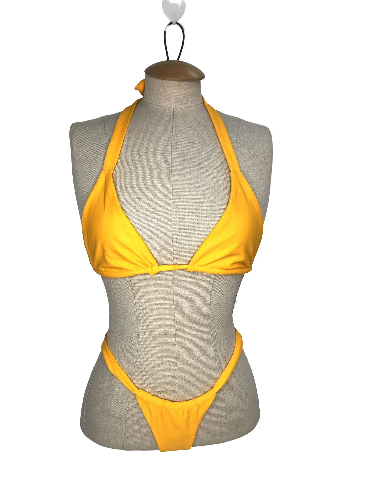 Bikini Bible Yellow Triangle Kiki Bikini Set UK XS