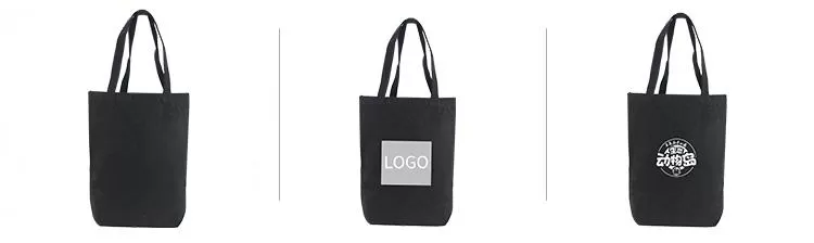 Black Canvas Tote Bag 32*38*10cm