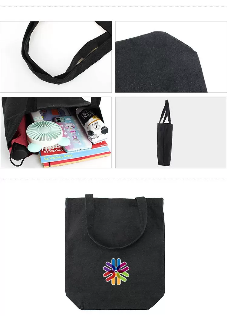 Black Canvas Tote Bag 32*38*10cm