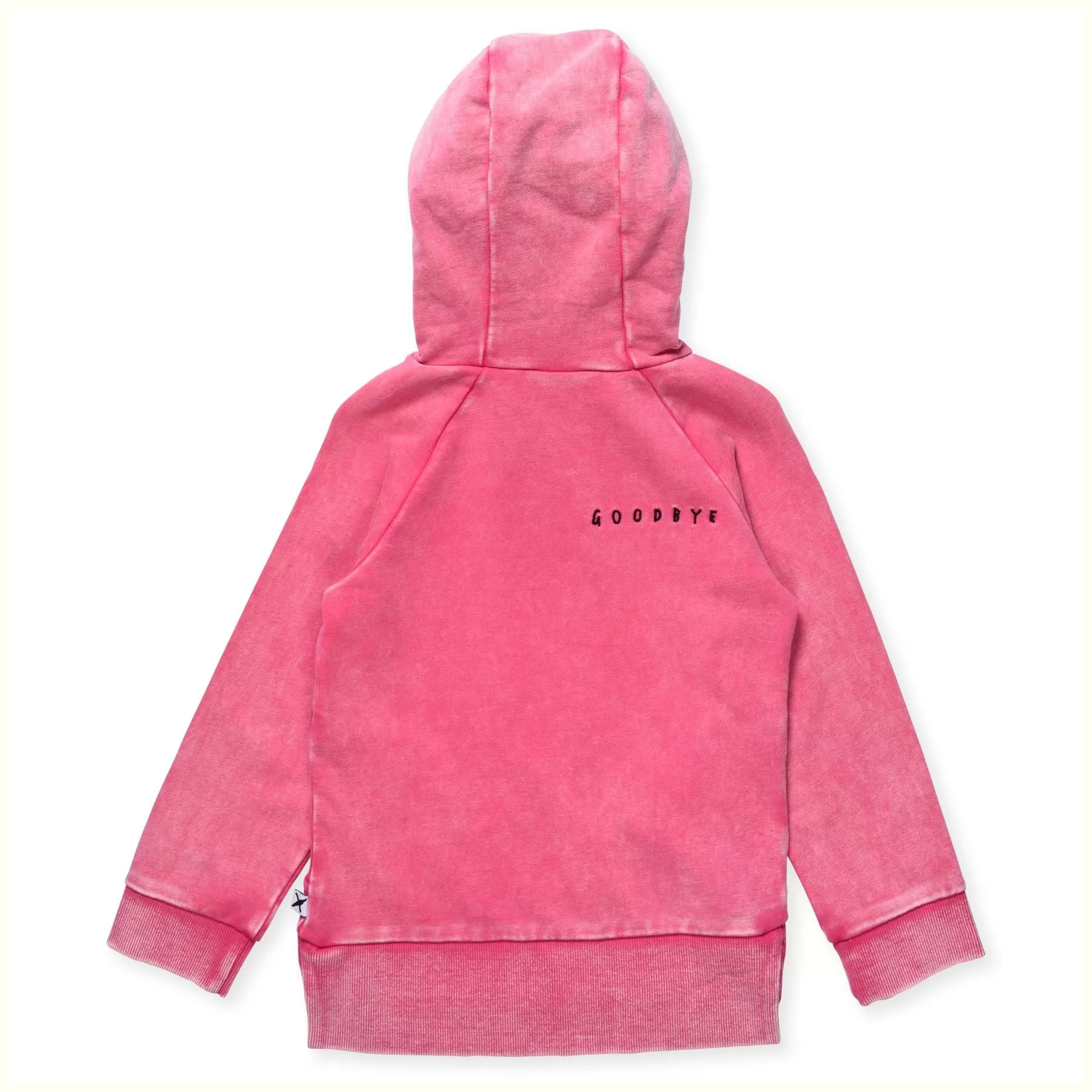 Blasted Hoody Pink Wash