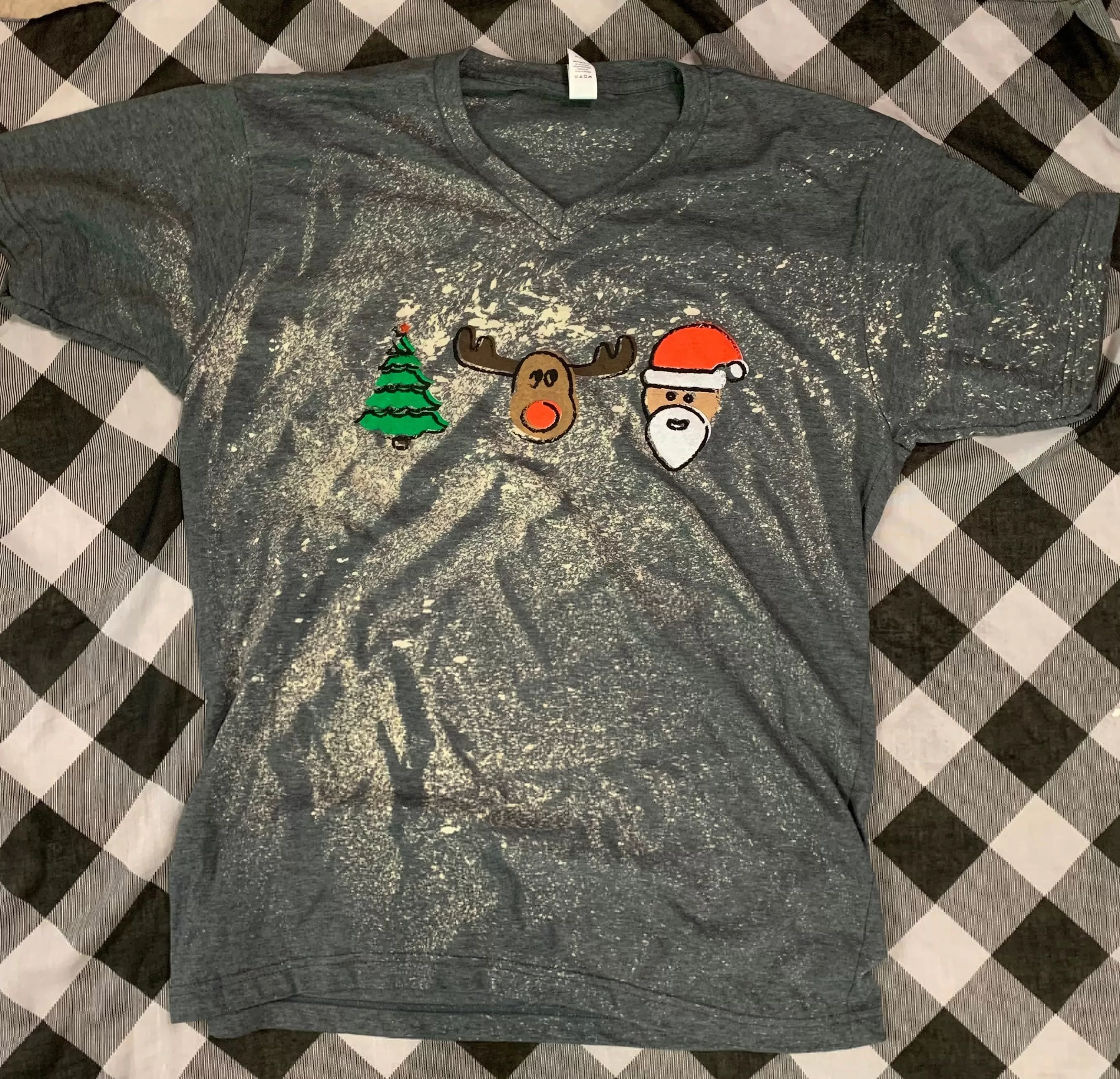 Bleached Christmas tee