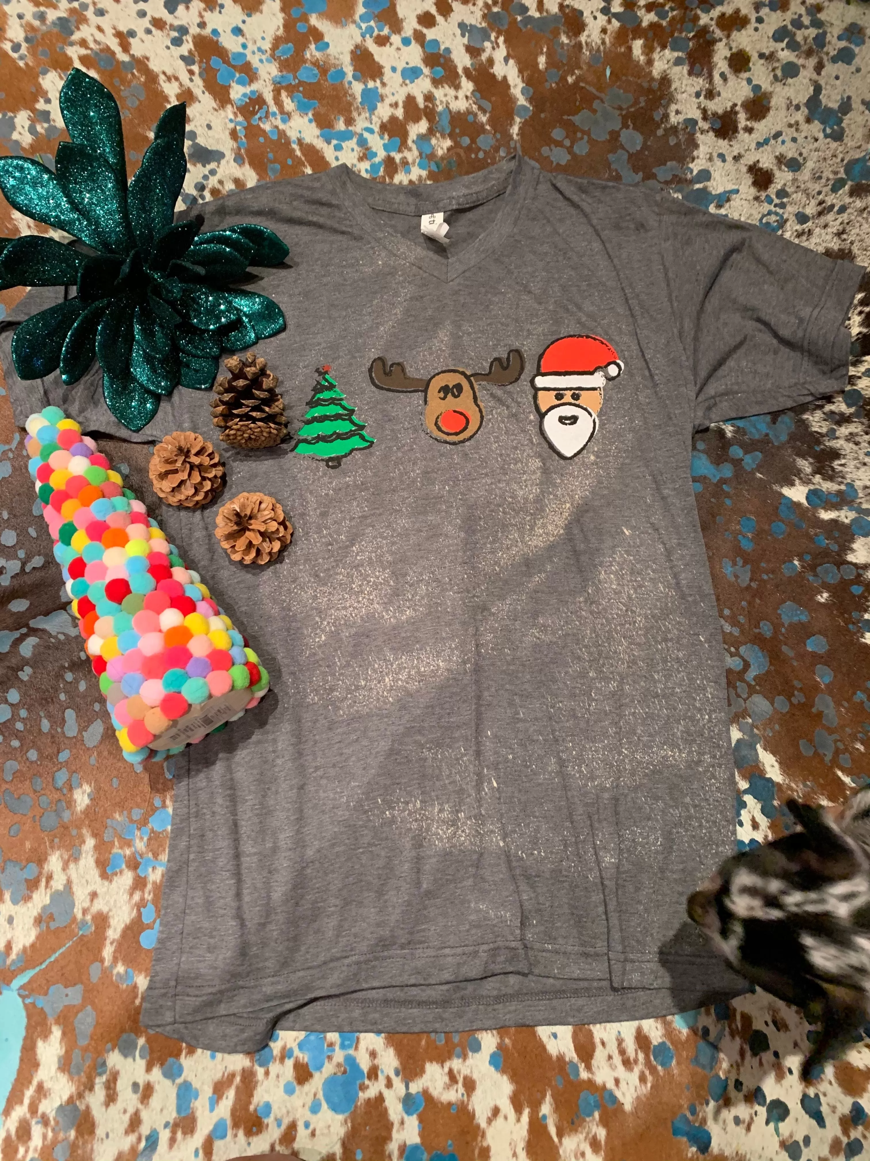 Bleached Christmas tee