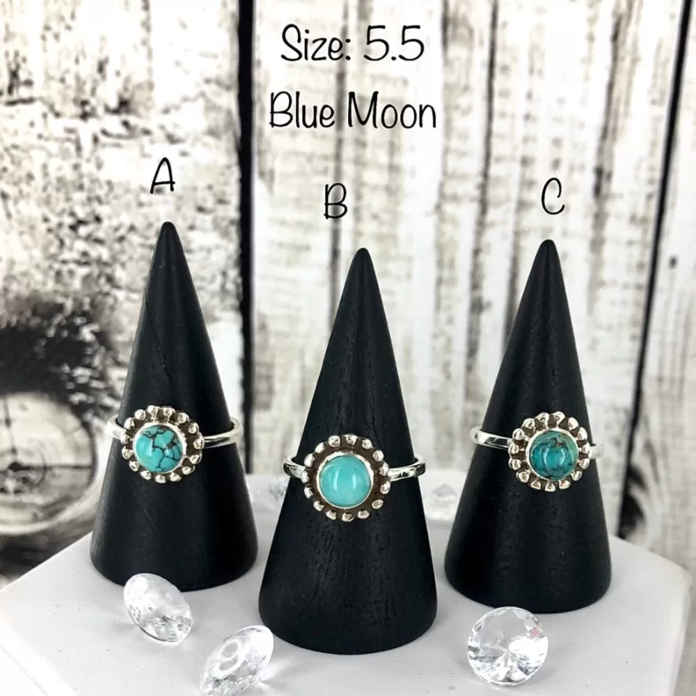 Blue Skies Ahead (blue moon turquoise) Ring