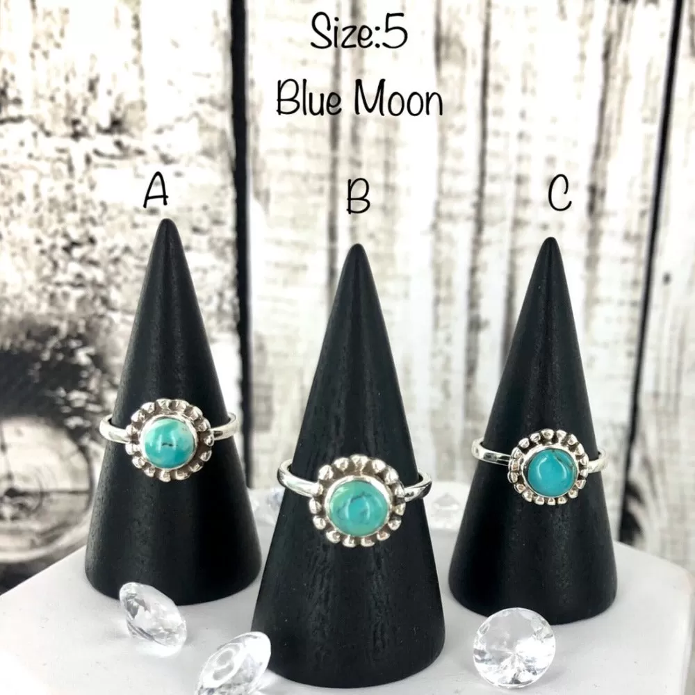 Blue Skies Ahead (blue moon turquoise) Ring