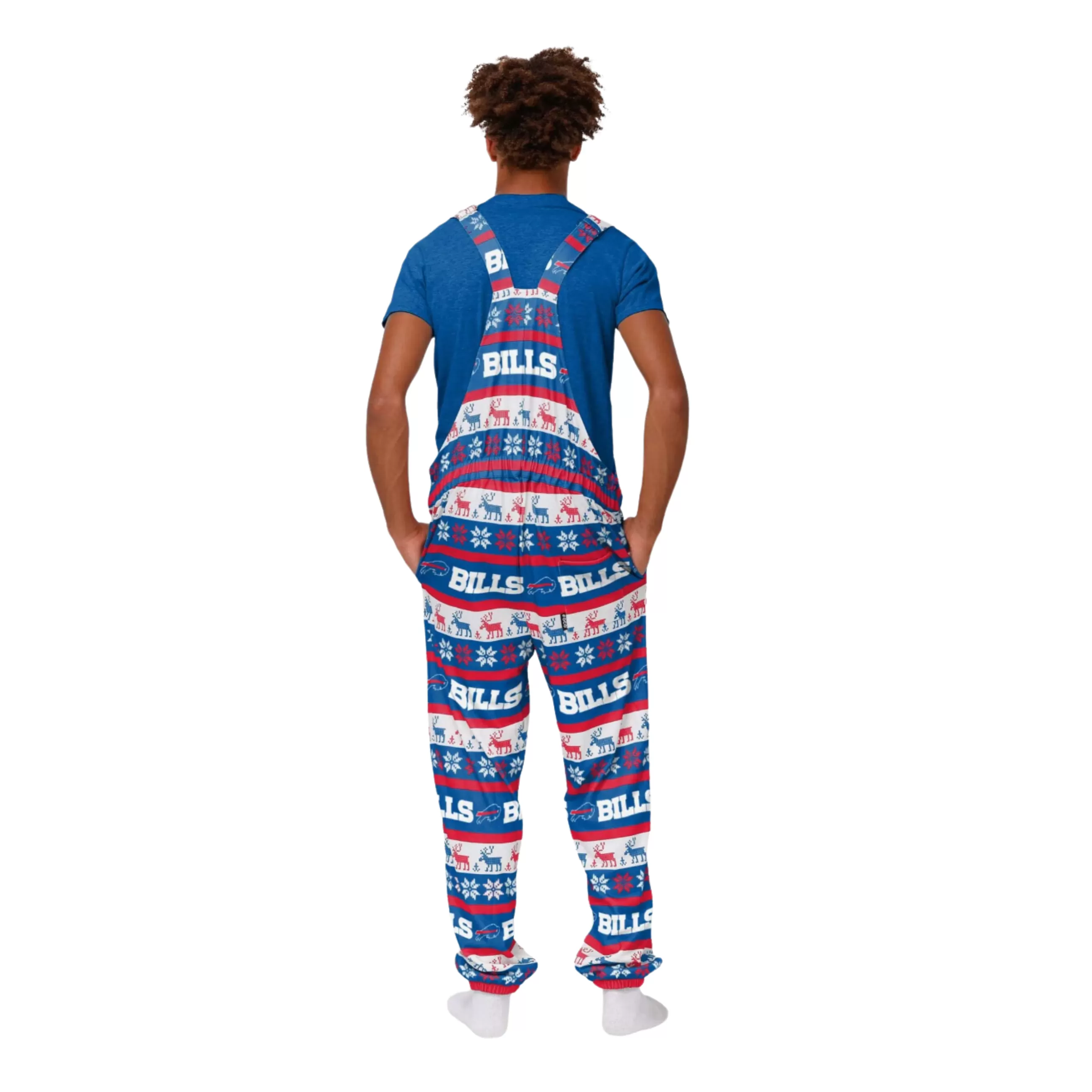 Buffalo Bills Ugly Home Gating Bib Overalls