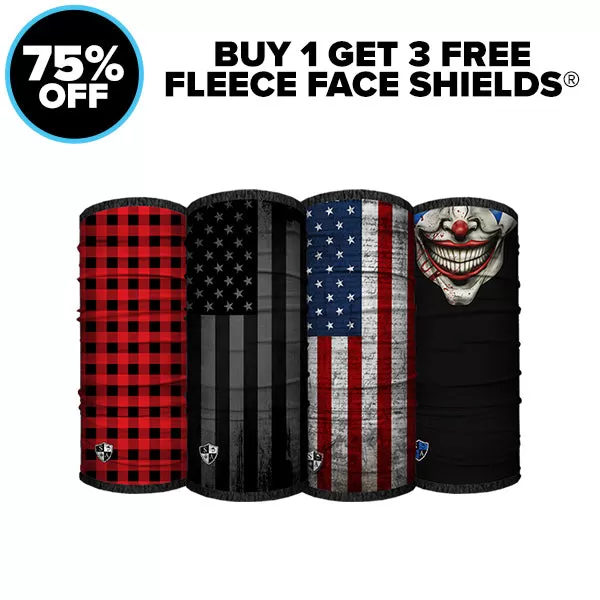 BUY 1 FLEECE FACE SHIELD ® GET 3 FREE