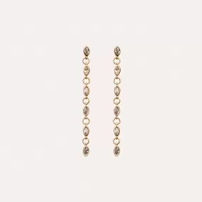 Cascade Earrings in 14kt Gold Over Sterling Silver