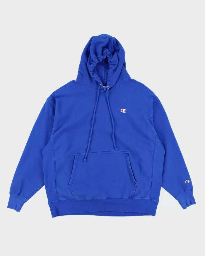 Champion Reverse Weave Blue Hoodie - XXL