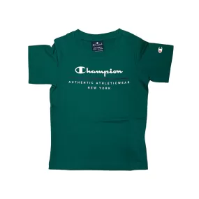 Champion short sleeve boy's t-shirt with print 306696 green