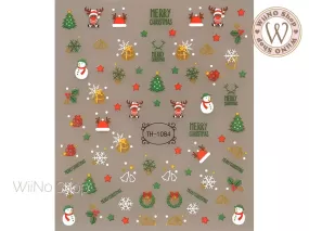 Christmas Adhesive Nail Art Sticker - 1 pc (TH-1084)