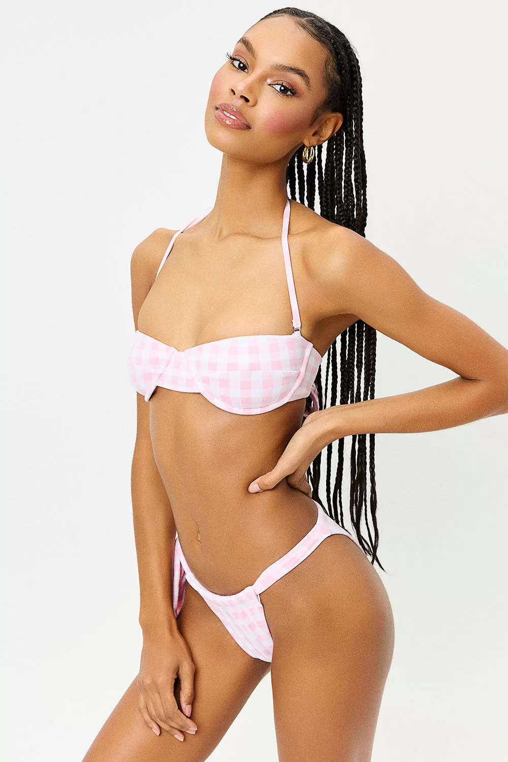 Cielo Cheeky Bikini Bottom - Pink Picnic