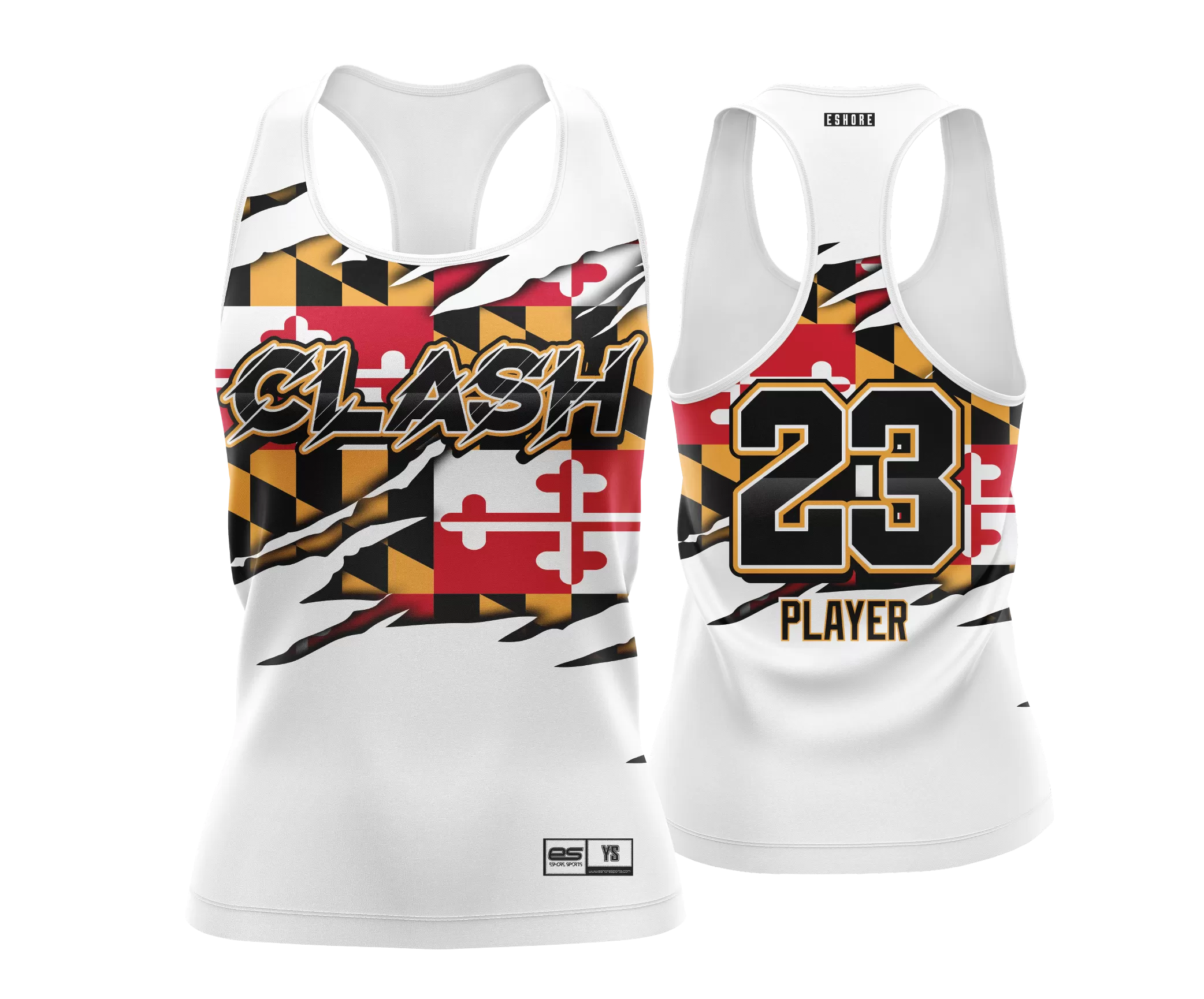 Clash FDS Racerback White Flag