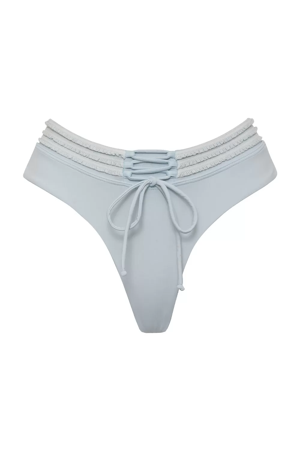 Cora Ruffle Cheeky Bikini Bottom - New Moon