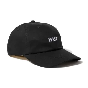 CURVED VISOR 6-PANEL HAT (Black)