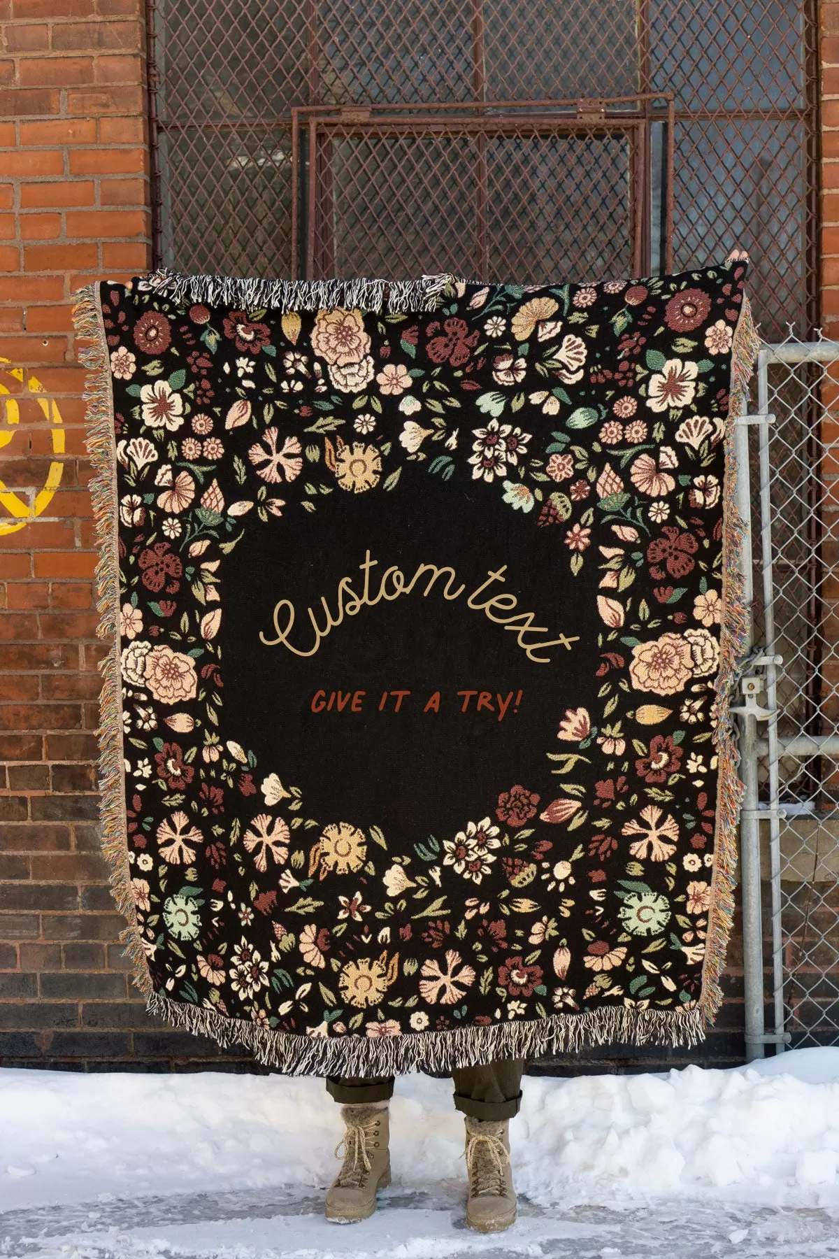 Dark Millefleurs CUSTOM Blanket