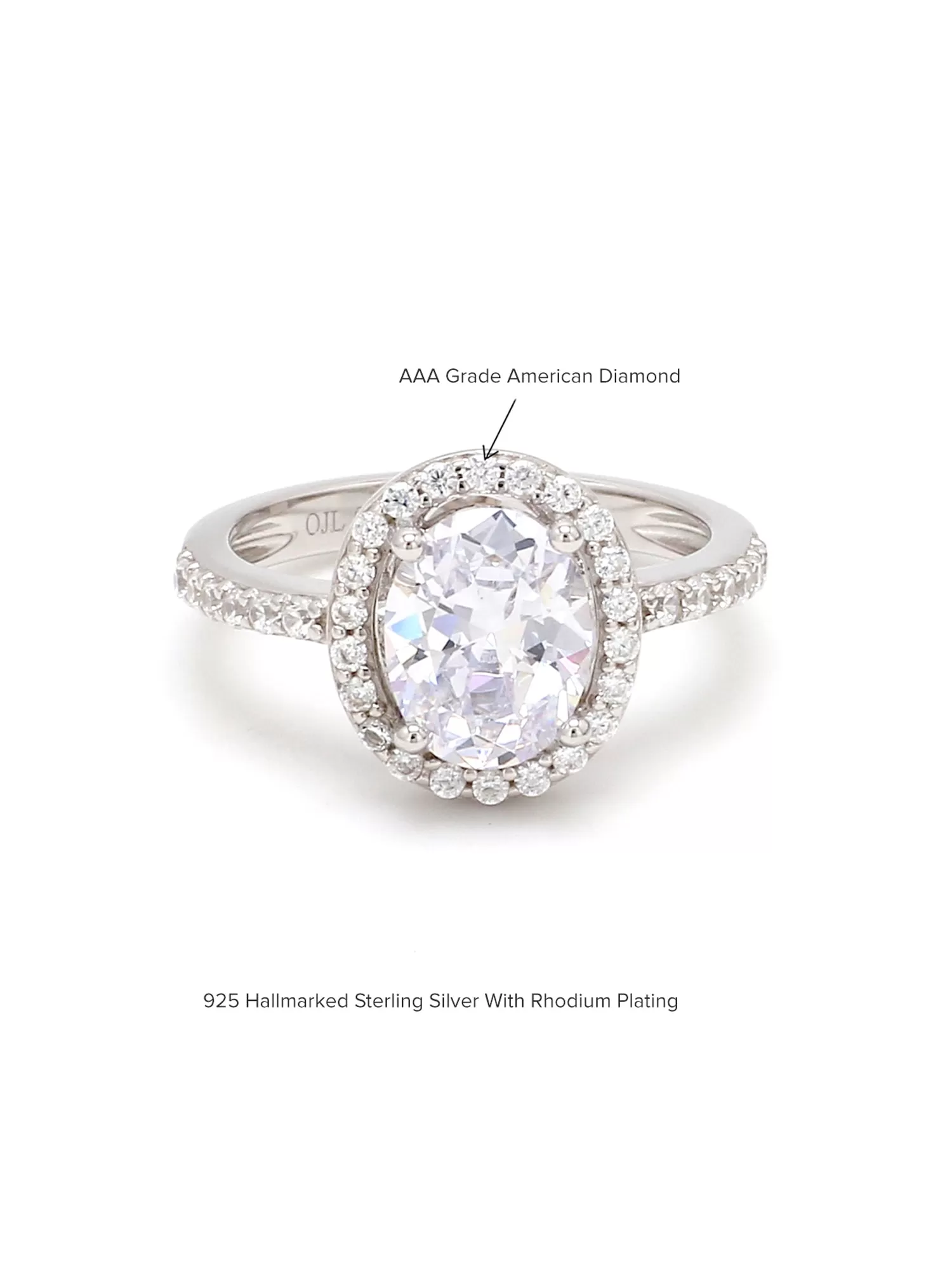 Deal Of The Month - 925 Sterling Silver American Diamond Ring For Women