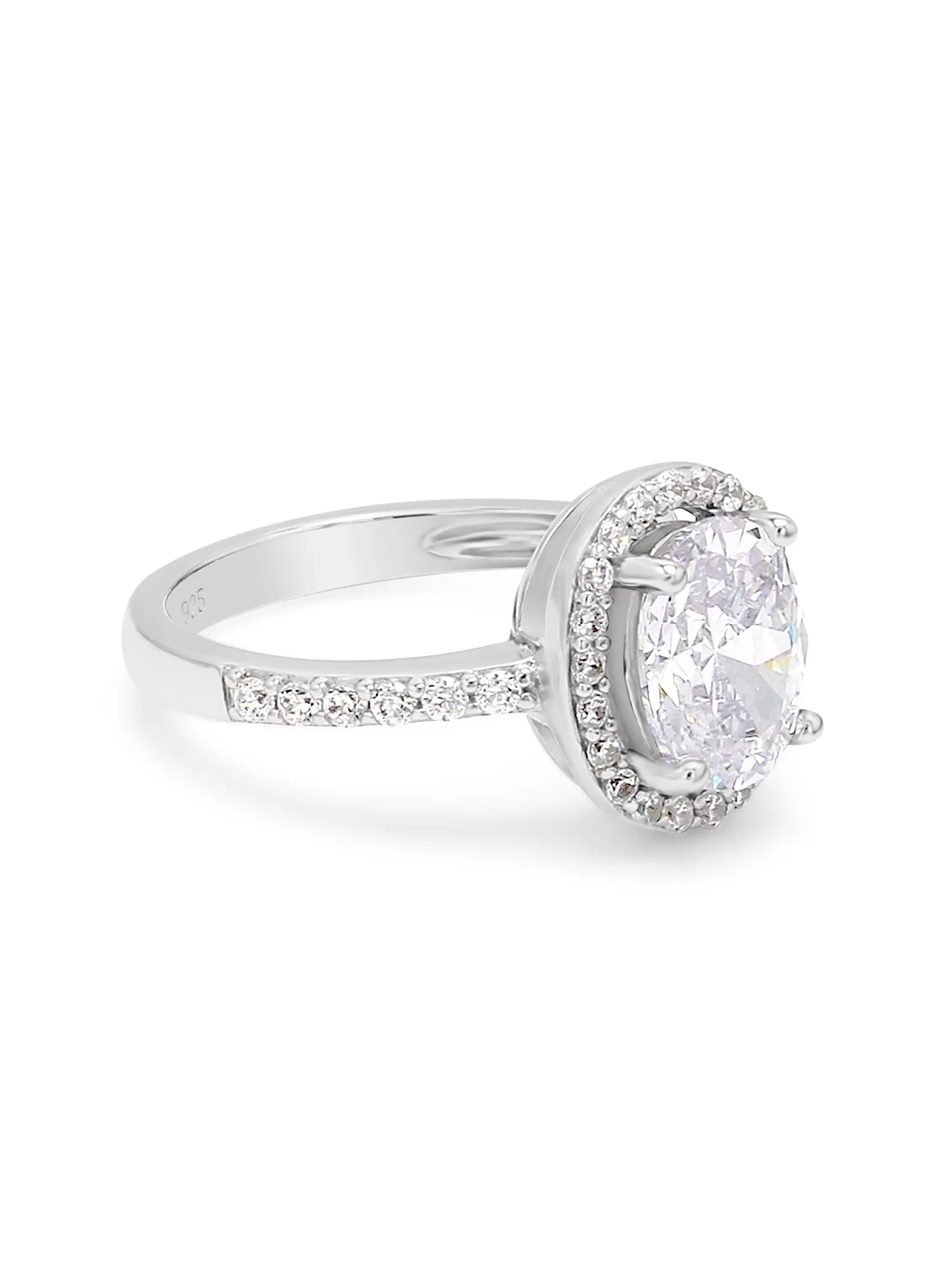 Deal Of The Month - 925 Sterling Silver American Diamond Ring For Women