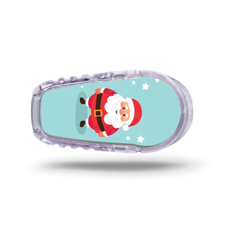 Dexcom G6 transmitter sticker: Santa