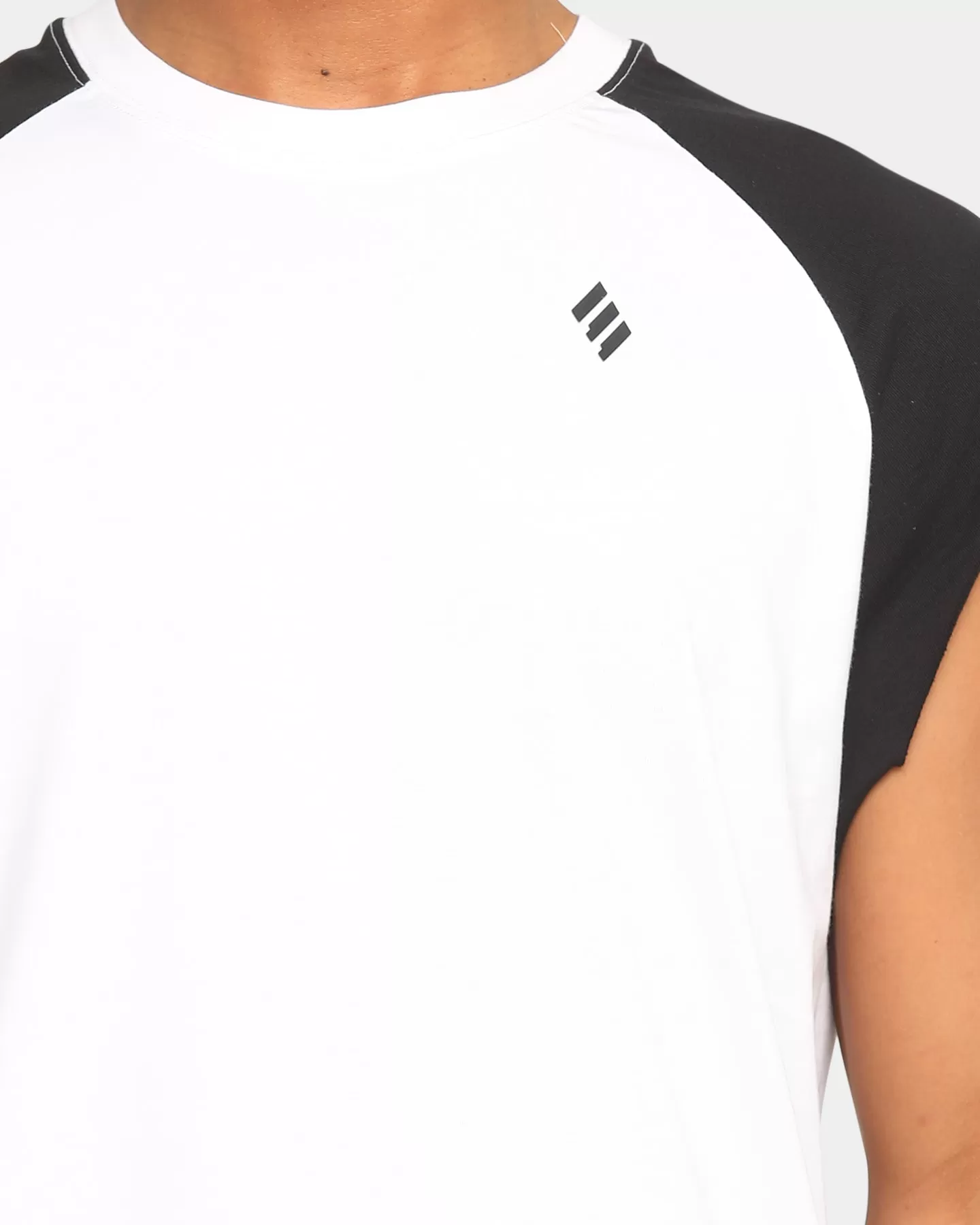 Elevn Clothing Co. Trinity Raglan Muscle White