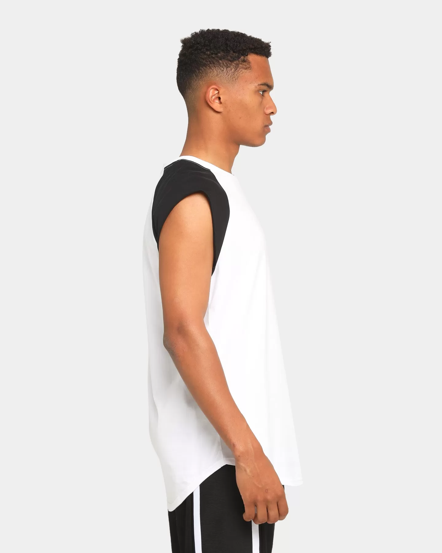 Elevn Clothing Co. Trinity Raglan Muscle White