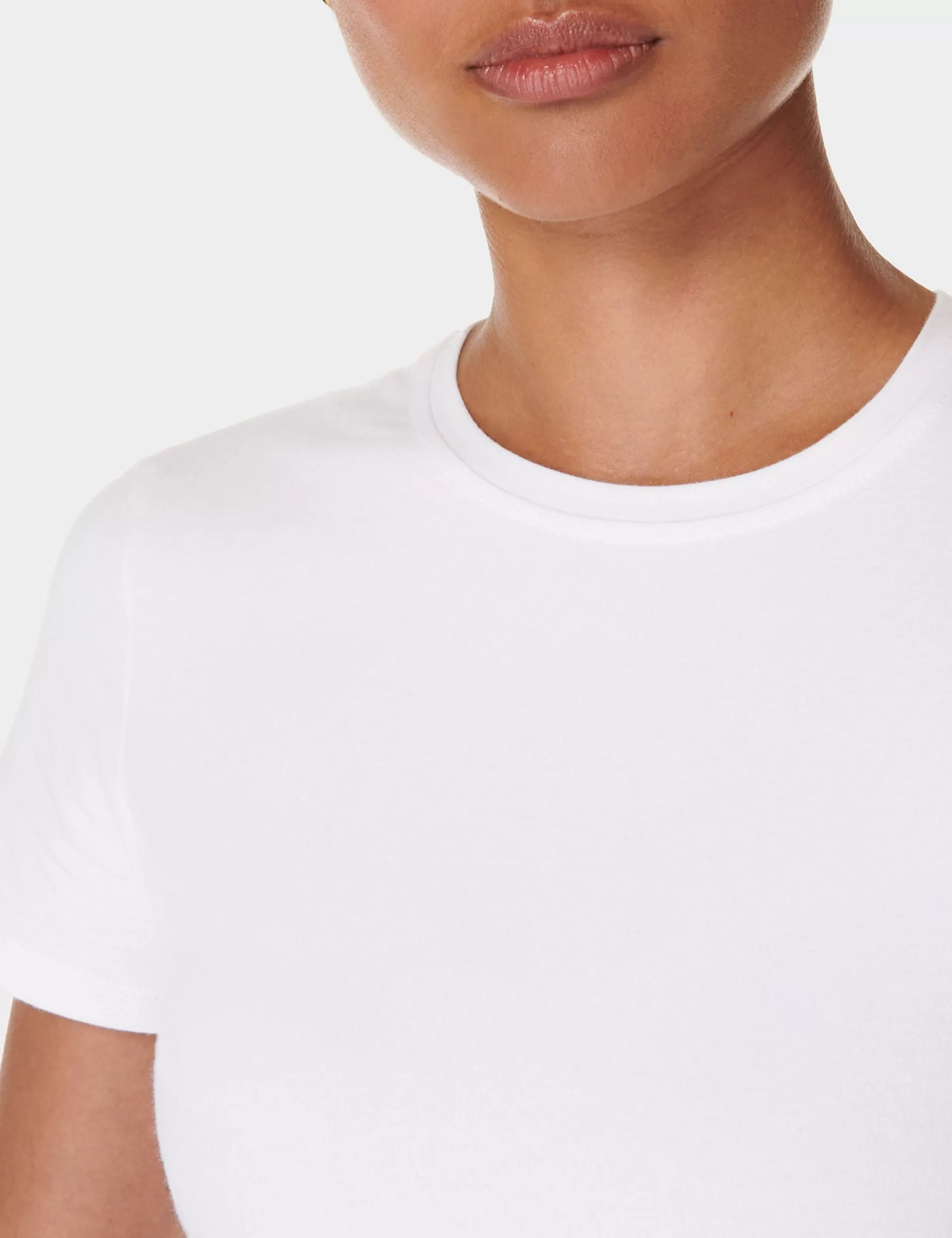 Essential Sculpt Short Sleeve Top - White