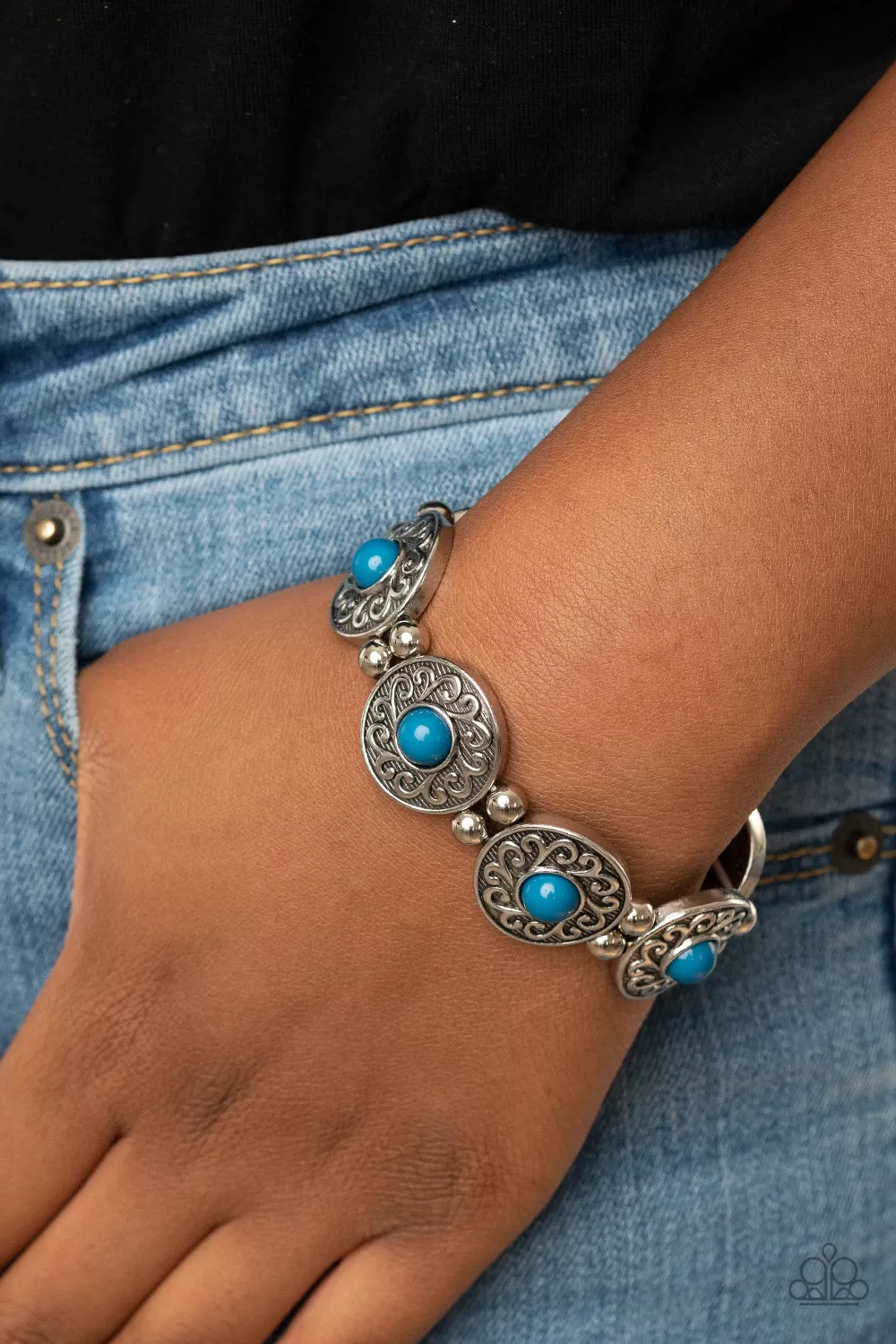 Flirty Finery - Blue Bracelet