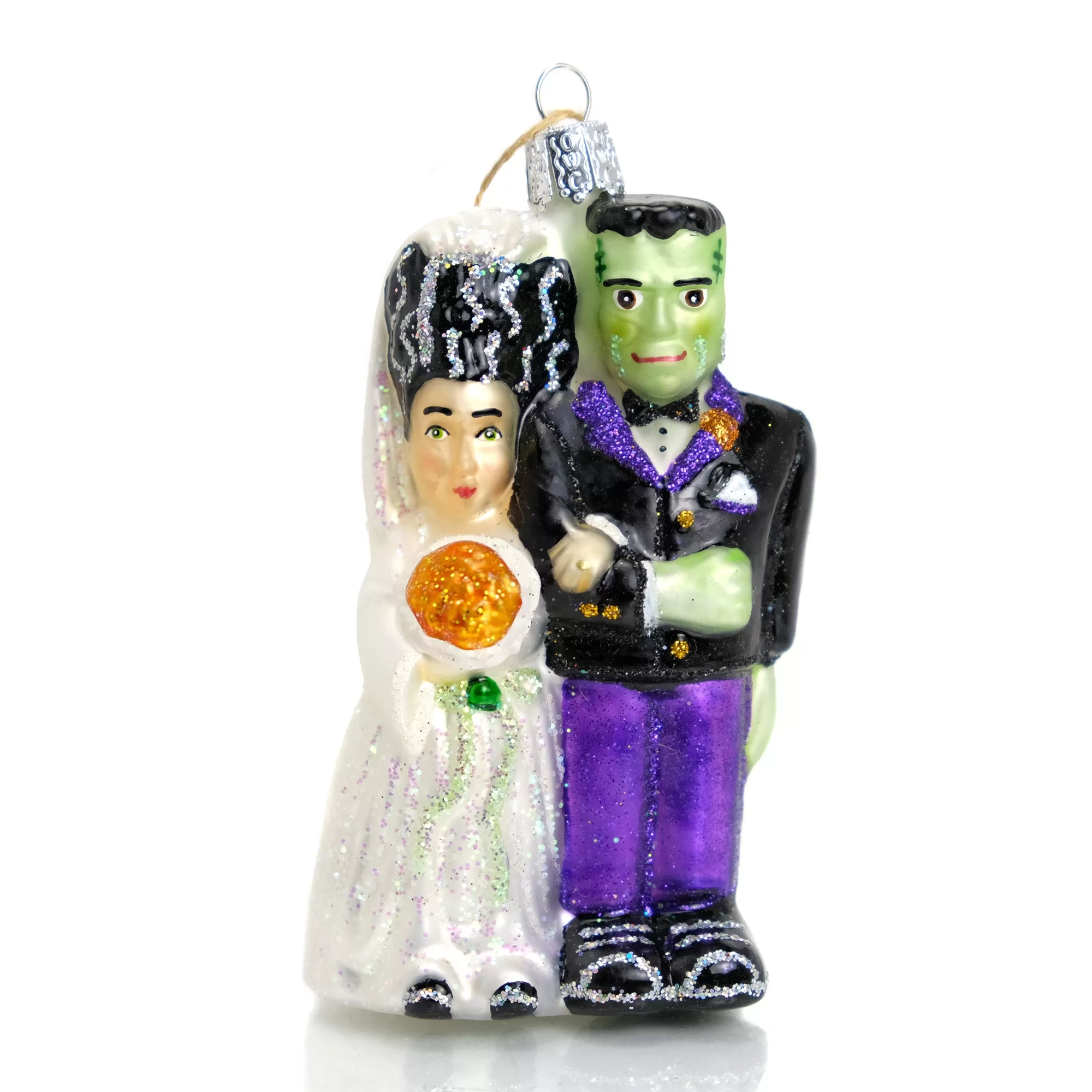 Frankenstein and Bride Ornament