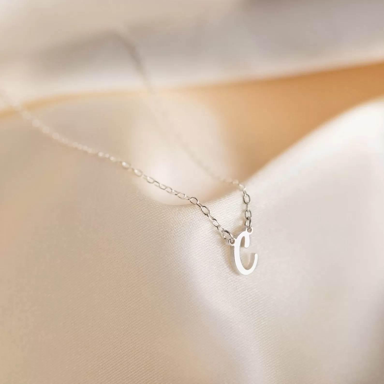 Grace Dainty Initial Necklace