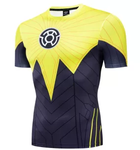 Green Lantern Sinestro Compression 'Comic' Short Sleeve Rashguard