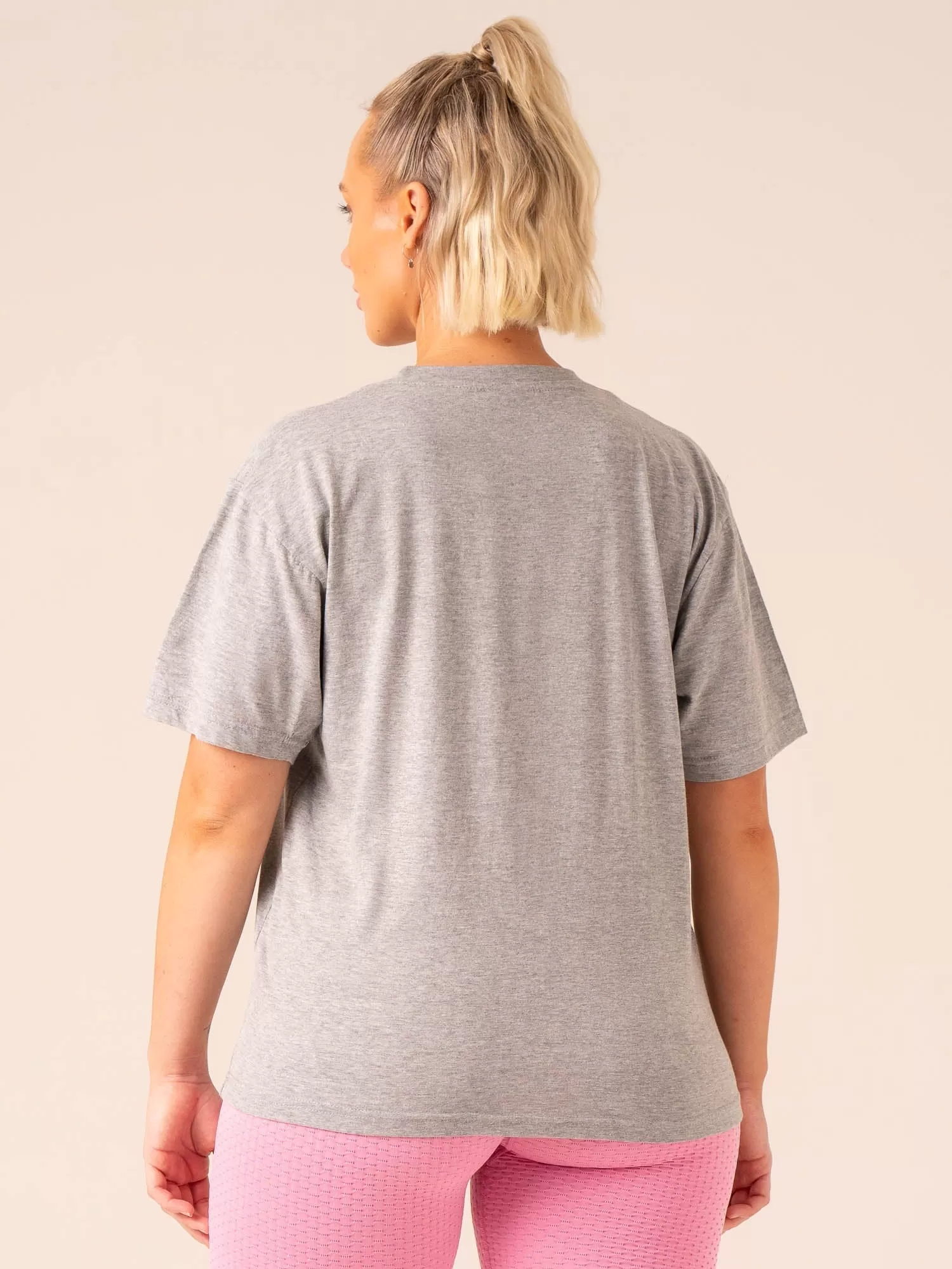 Grit Oversized T-Shirt - Grey Marl