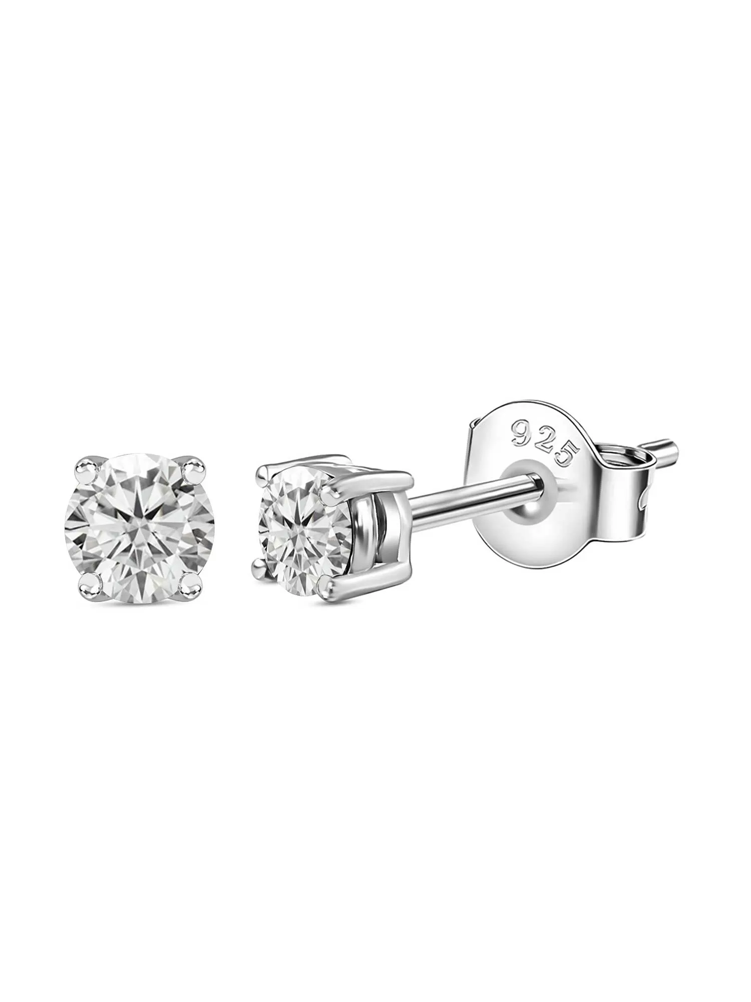 Half Carat American Diamond Solitaire Studs For Women