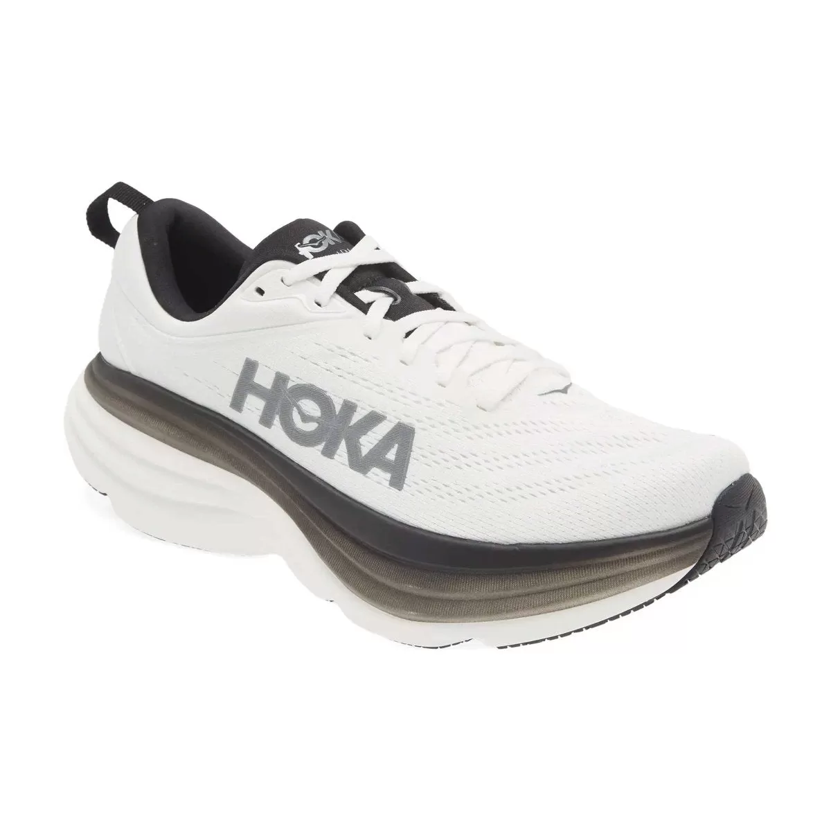 Hoka Men's Bondi 8 White/Black